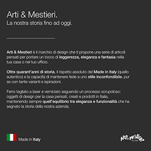 Arti & Mestieri Wine Corner - Porta Bottiglie di Design 100% Made in Italy - in Ferro, 45 x 10 x 45 cm - Avorio