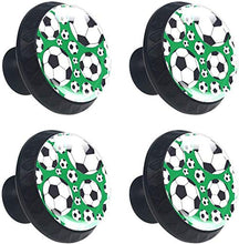 Palloni da calcio Sport Calcio Pomelli per Porta Set di 4 Pomelli per Mobili Manopole per Cassetti Cucina Armadio Vetro