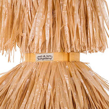 Kingsleeve Ombrellone da spiaggia Mare Hawaii in Paglia sintetica Ø 160cm Altezza: 180 cm inclinabile regolabile robusto e stabile beige