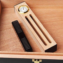 BINGFANG-W Cigar Box Legno di Cedro visualizzazione della Casella di Windows Cigar Humidor Mini Piano Portatile con Display Box Cigar Humidor