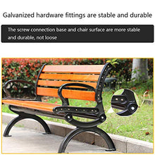 QHW Panchina del Parco, panchina in Legno massello per Il Tempo Libero per 2-3 Persone, Sedia da Giardino con Schienale, Resistente alle intemperie, Portata 300 kg (120/150 cm)