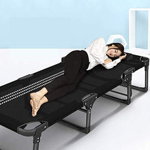 KaidanFolding Outdoor Camping COT Folding Bed ， Folding Bed Single ， Portable Folding Bed Home Office Single Bed Simple Siesta Bed Adult Siesta Camp Bed Multifunzionale Recliner