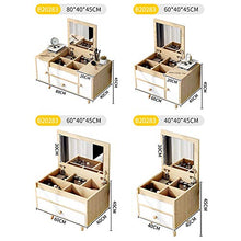 ORGANIZZATORE DI ARCHIVIAZIONE DI GRANDI DIMENSIONI Per Home Camera Da Letto,Tavolo Da Trucco Tavolo Da Toeletta Con Flip Top Mirror E Cassetti Scorrevoli,Assemblaggio Facile-Bianco-a 40x40x45cm(16x16