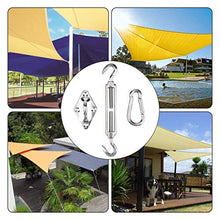 NASUM Kit di Fissaggio per Vela Parasole, Acciaio Inossidabile Kit di Fissaggio, Kit per Fissaggio a Vela per Triangolo e Rettangolo vela Parasole, per l'installazione di Vele Ombreggianti da Giardino