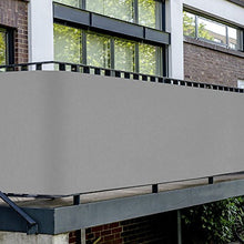 MCTECH frangivista PVC balcone giardino paravento 90X600cm- frangivento protezione da raggi Schermo - Grigio