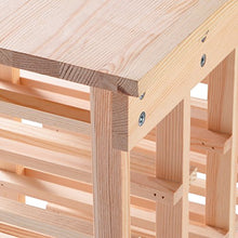 GIANTEX - Portabottiglie Vino per 44 Bottiglie Cantinetta Porta Vino Scaffale in Pino Massiccio per Casa Bar Ristorante 46,4 x 27,6 x 113 cm