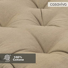 Set 4 Cuscini Sedie Cucina e giardino cm 40x40 x 9 cm a doppia imbottitura Extra per seduta comoda e confortevole antidecubito (Fango)
