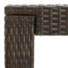 FAMIROSA Tavolo Bar da Giardino Marrone 140,5x60,5x110,5 cm Polyrattan