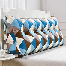 Xufei Cuscino Triangolare Grande Cuneo Letto Camera da Letto Schienale Cuscino Divano Borsa Morbida Lettura Cuscino Ufficio Lombare Pad Imbottito con Coperchio sfoderabile, 8 Colori, 6 Dimensioni