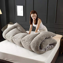 Materassi Tatami Materassi Addensare Warm Universale Pad Quilt (Colore : Grigio, Dimensione : 120x200cm)