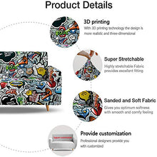 Tanboank Copridivano 3 Posti Elasticizzato Graffiti Grigi Copridivani Chaise Longue Relax Antimacchia Gatto AntiGraffio Copridivano Angolare Universale per divani con penisola 190-230 cm