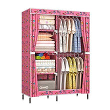 JJZXT Panno di Oxford Moda Cabinet 4 Strati Semplice Combinazione Armadio Dormitorio Camera riporre gabinetto di casa Mobili
