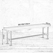 Panca, Panca in Ferro battuto a soppalco, Panca per Il Resto del Tubo, Panca per Il Riposo del Retro spogliatoio, Panca per Ingresso del Salotto (3 Dimensioni) (Dimensioni : 80 * 35 * 45cm)