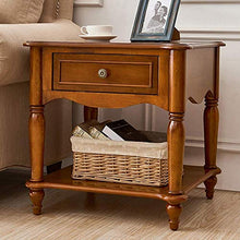 DGHJK Mobili per la casa, Comodino in Stile retrò Americano Soggiorno Tavolino in Legno massello Tavolo da Telefono Comodino Camera da Letto con ripiano per cassetti