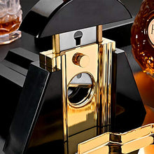 VIY Cigar Cutter da Tavolo, Professionale Tagliasigari Ghigliottina in Inox Disegno Elegante Alta qualità(Nero)