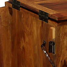 vidaXL Mobile da Bar in Legno Massello di Sheesham 85x40x95 cm Portabottiglie