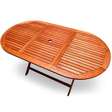 Casaria Tavolo da Giardino in Legno Pieghevole Alabama Certificato FSC 160x85cm Tavoli da Esterno
