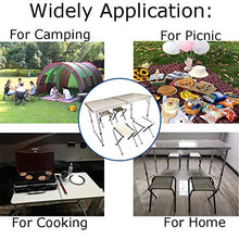 Tavolo Pieghevole da Giardino,Tavolo Tavolino pieghevole Scrivania perfetto come Tavolo da Campeggio fiera casa giardino buffet piedi ferro a valigetta da interno esterno prolunga