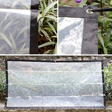 Tenda da balcone in plastica per esterni, isolante, antipolvere, antipioggia, copertura impermeabile per piante, serra, plastica, Trasparente, 2x2 m
