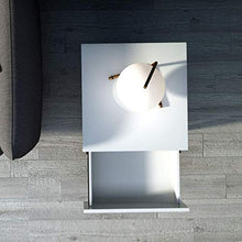 RCLD Comodini Toilette in Legno massello Camera da Letto Principale Soggiorno Assemblaggio Armadietto Laterale Legno + Altri (Color : White, Size : 43 * 42 * 51cm)