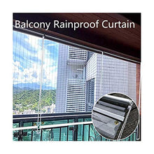 GDMING Tende A Rullo Trasparenti, Tende Antipioggia da Balcone,0.5mm più Spesso PVC Impermeabile Copri Finestra/Porta con Occhielli per Pergola Gazebo, Personalizzabile