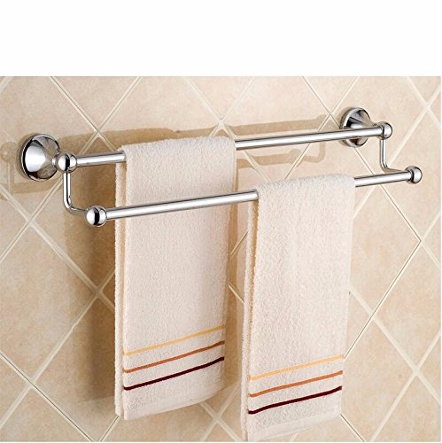 MBYW Portasciugamani Moderno Minimalista Portasciugamani Elegante per Il Bagno di Moda Portasciugamani portasciugamani in Acciaio Inox Doppio Asciugamano Appeso 60 * 8 cm