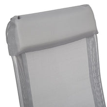 TecTake Set di 4 Alluminio sedie da Giardino Pieghevole con braccioli Grigio