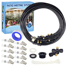 Landrip Kit di nebulizzazione da Giardino Esterno Terrazzo, Refreshing Kit Nebulizzatore Ad Acqua per Gazebo Trampolino,Impianto di Raffreddamento Nebulizzazione per Ombrellone Gazebo Refrigerio (18M)