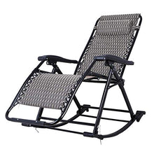 SHUAIIJUAN Sedia per il tempo libero domestico Folding Rocking Chairs Sdraio reclinabili Sedie Outdoo sedia di svago Giardino Patio Textilene tessuto Rocker Adagiarsi for Beach Patio Garden Camping 25