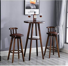 POETRY Sgabello Alto Sgabelli da Bar con Schienale Sedia da Pranzo Girevole Cucina Bar Caffetteria Struttura delle Gambe in Legno massello con Cuscino Comfort in Spugna Rossa/Blu Scuro/Verde sc