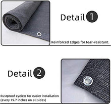 Frangivista e Telo frangivento per balconi Paravento per balcone Rete frangivento grigia Rete ombreggiante per recinzione anti-UV per balcone da giardino esterno QAF210315(Color:Grey,Size:85x 450cm)