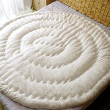 KMatratze Materasso futon Tatami Rotondo in Cotone 100%, Materasso futon Rimovibile per futon Tatami Tatami, Pad per Pavimento Traspirante (Color : A, Size : Diameter 180cm)