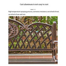 Household Products Sedia da Giardino per Esterni con Schienale in Metallo, Panca per terrazza con braccioli, Decorazione per la casa, Sedile per Parco per Il Tempo Libero, per Veranda/Balcone/Cortile