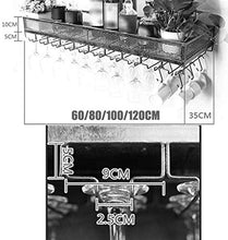 LLT Wine Rack, Cremagliera Della Decorazione Della Parete Della Novità, Wine Rack Vetro Mensola Montato Porta Supporto Della Cremagliera Del Vino Del Metallo Europeo Vetro Iron & Wine Hanging,Nero,10