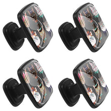 Gatto hipster Pomelli per Porta Set di 4 Pomelli per Mobili Manopole per Cassetti Cucina Armadio Vetro
