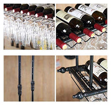 Chunjiao Padre di Vino di Vino Capovolto, Hanging Home Appeso, Decorazione Creativa, calici, Barra del Vino barretta Appeso per Vino Portabottiglie da Vino/portabicchieri/ripiano