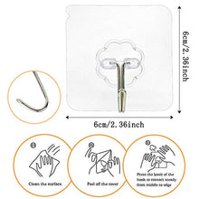 Gancio autoadesivo,Czoele 30 pezzi Ganci Trasparenti Adesivi, Appendiabiti ganci a Parete, Ganci in plastica,Ganci portasciugamani,Gancio impermeabile per Bagno Cucina Porta, Rimovibile,10kg Max