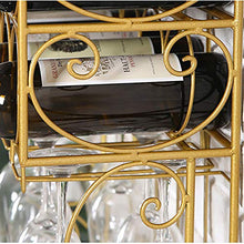 XFPINK portavini Parete Portabottiglie da Parete in Metallo, espositore per Vino, mensola portabicchieri per Bar, ristoranti, cucine Scaffale per Vini Facile da Montare