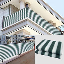 WUZMING Frangivista Balcone Parabrezza Recinzione Copertura HDPE Protezione UV Si Adatta Ringhiere per Appartamenti, Decking del Patio, con Fascette Fermacavi (Color : Green-White, Size : 90x400cm)