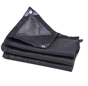 Paralume In Stoffa Nera Con Bordi Passacavi Parasole Sun Net Paralume In Sunblock Paravento Vela Resistente Ai Raggi UV Per La Copertura Vegetale Per Fiori In Serra, Piante, Prato All'inglese,4M×8M