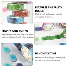 Toddmomy 7 Rotoli di Frutta Candy DOT Washi Tape Set Adesivi Rotondi per Journal Planner Fai da Te Scrapbooking Notebook Decalcomanie (Colori Casuali)