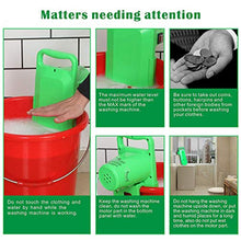 YUEBAOBEI Lavatrice Portatile Piccola Mini Mano Compatta Lavatrice Semi Automatica Lavanderia Perfetto per Casa Appartamento Dormitorio Camper Viaggi d'Affari Viaggi d'Affari,Verde