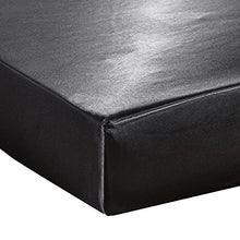 seebesteu Coprimaterasso con Angoli Tencel Seta Silk Raso Satin Antiacaro Anallergico Piazza e Mezza Nero (150 x 200cm)