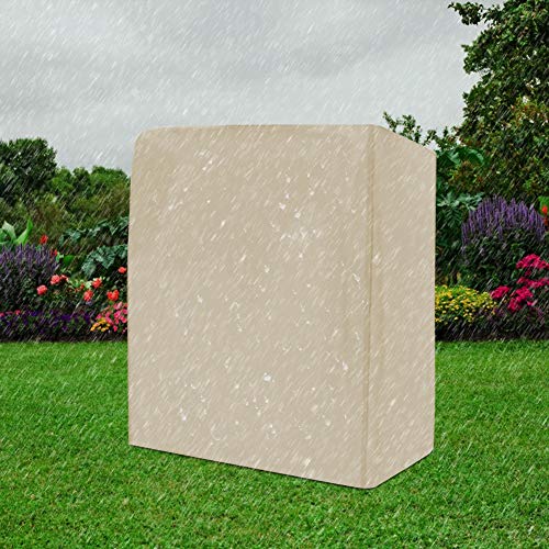 Coprisedile Altalena per Amaca da Giardino con Custodia Coperchio Altalena per Esterni, Coperchio Altalena a Due posti, per Esterno per Giardino Accessori per Patio Altalena(Beige)