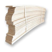 10 Listelli Curvati in Legno di Faggio - Ricambio per Doga – 3,8 X 84 X 0,8 Cm
