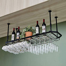 Rastrelliere per calici con pannello in vetro, bottiglia di vino da appendere a soffitto, calice, contenitore per contenitori per tazze Scaffali galleggianti Bar Arredamento da cucina - Altezza rego