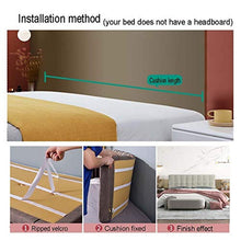 WENZHE Cuscino Testiera Letto Cuscini Lettura Capezzale, Imbottitura Lombare Schienale Cuneo in PU, Usato per Camera Letto Divano, Dimensioni Personalizzate
