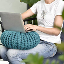 Zyurong - Cuscino per divano con filo spesso, rotondo, decorativo, per fotografia (con cuscino interno)