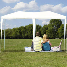 Goplus Gazebo da Giardino Pieghevole 3 X 6 m Tenda Padiglione da Giardino per Campeggio, Facile da Trasportare con Borsa (Bianco)