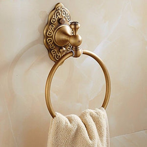 MBYW portasciugamani Moderno Portasciugamani Accessori Bagno Europeo Antico Porta Asciugamani, Anello portafiltro in Rame Pieno Anello portasciugamani Americano, Anello Porta Asciugamani